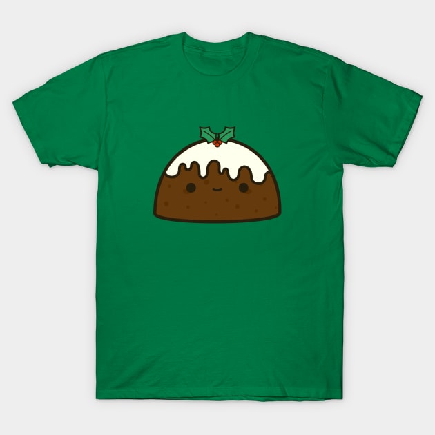 Cute Christmas pudding T-Shirt by peppermintpopuk